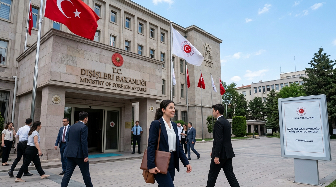 Dışişleri Bakanlığı Aday Meslek Memurluğu Giriş Sınavı Duyurusu: 1 Temmuz 2026 DIŞİŞLERİ BAKANLIĞI - T.C. Dışişleri Bakanlığı Aday Meslek Memurluğu Giriş Sınavı Duyurusu, 1 Temmuz 2026