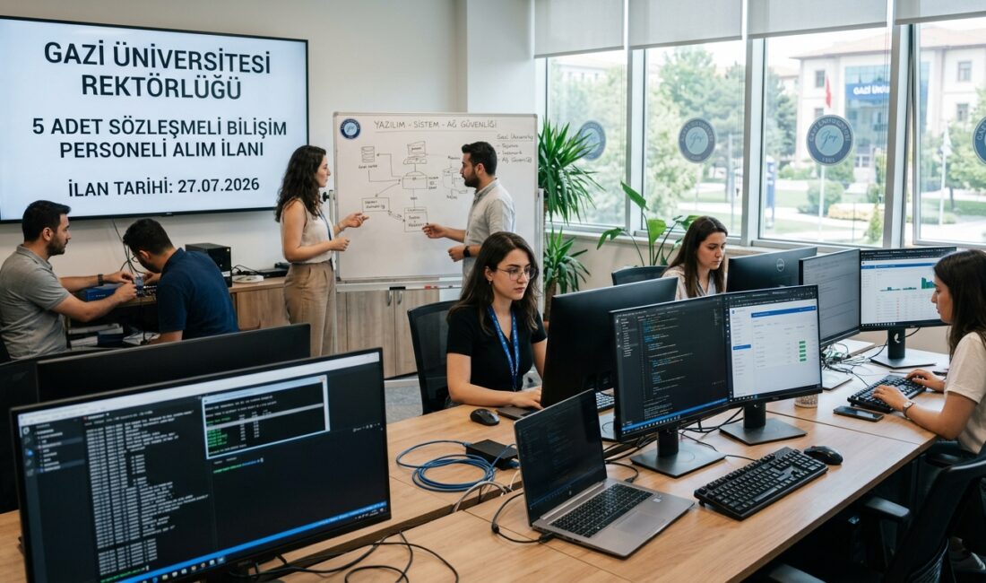 [TITLE] Gazi Üniversitesi’nden Bilişim Alanında Büyük Fırsat: 5 Sözleşmeli Personel