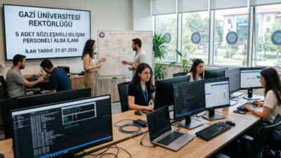 [TITLE] Gazi Üniversitesi’nden Bilişim Alanında Büyük Fırsat: 5 Sözleşmeli Personel