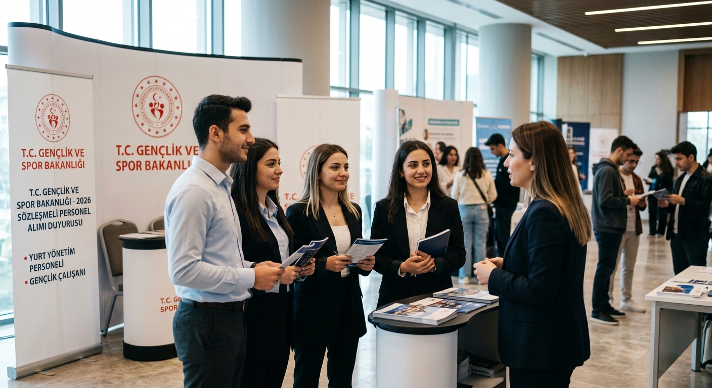 Gençlik ve Spor Bakanlığı 2026 Yılı Sözleşmeli Personel Alımı: Yurt Yönetim ve Gençlik Çalışanı Duyurusu GENÇLİK VE SPOR BAKANLIĞI - 2026 YILI SÖZLEŞMELİ YURT YÖNETİM PERSONELİ VE GENÇLİK ÇALIŞANI ALIMI DUYURUSU