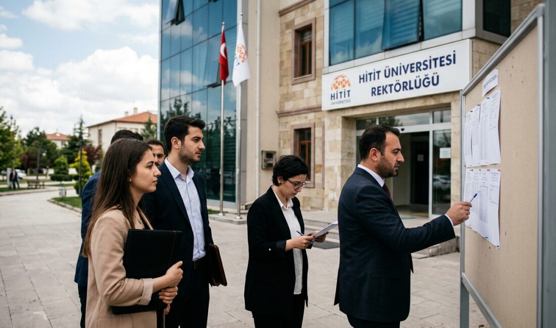 Hitit Üniversitesi, Devlet Memurları Kanunu’nun 4/B maddesi uyarınca, çeşitli pozisyonlarda