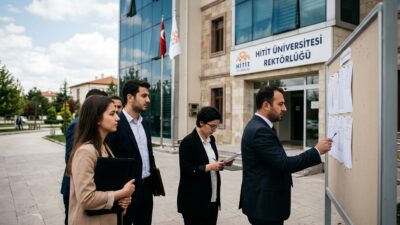 Hitit Üniversitesi, Devlet Memurları Kanunu’nun 4/B maddesi uyarınca, çeşitli pozisyonlarda