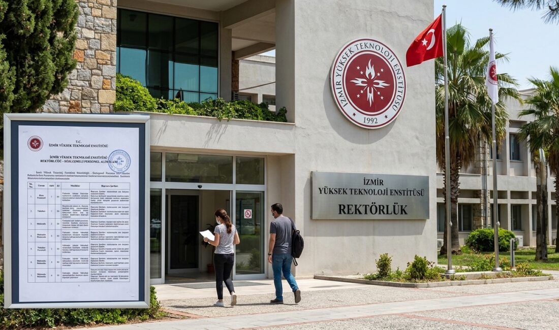 İzmir Yüksek Teknoloji Enstitüsü (İYTE) Rektörlüğü, bünyesinde görevlendirmek üzere sözleşmeli
