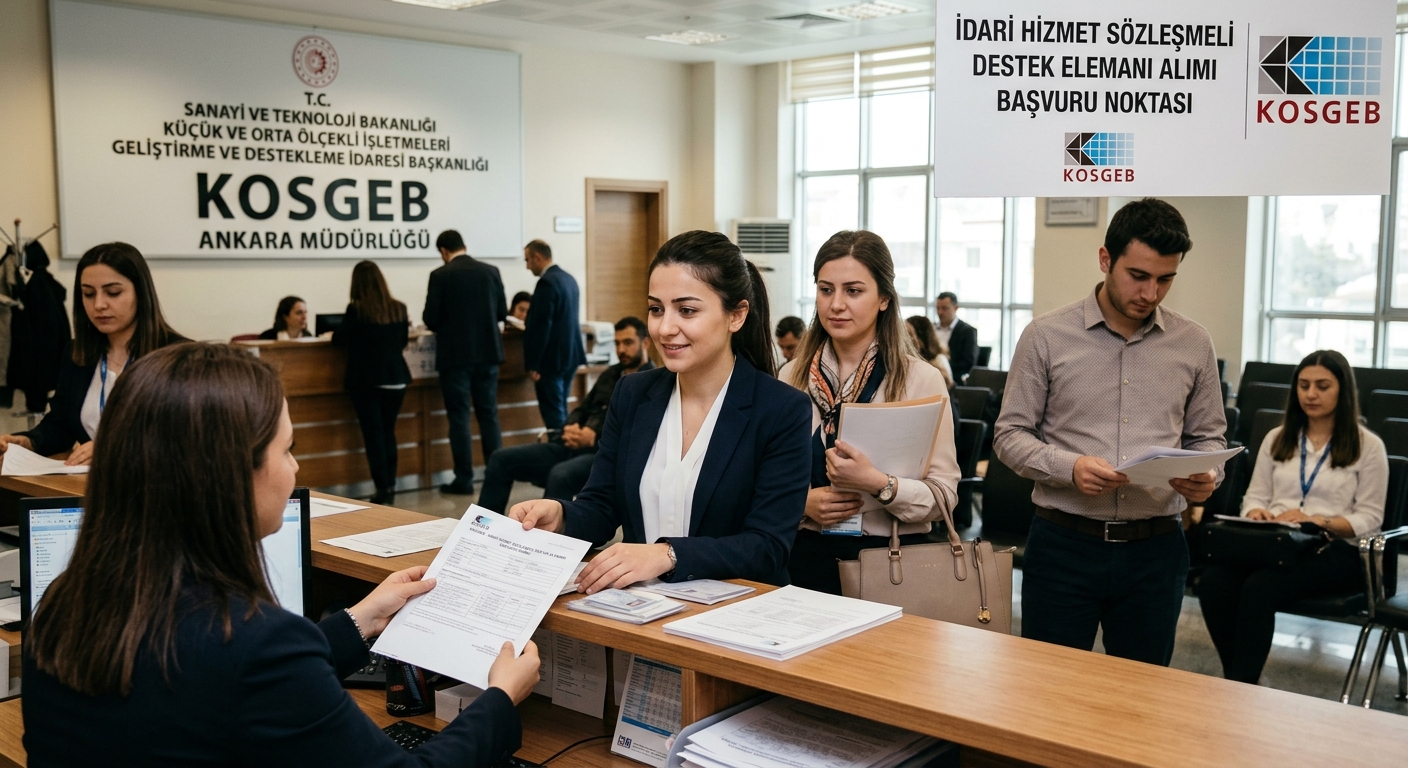 KOSGEB İdari Hizmet Sözleşmeli Destek Elemanı Alımı İlanı KÜÇÜK VE ORTA ÖLÇEKLİ İŞLETMELERİ GELİŞTİRME VE DESTEKLEME İDARESİ BAŞKANLIĞI (KOSGEB) - İDARİ HİZMET SÖZLEŞMELİ DESTEK ELEMANI ALIMI İLANI