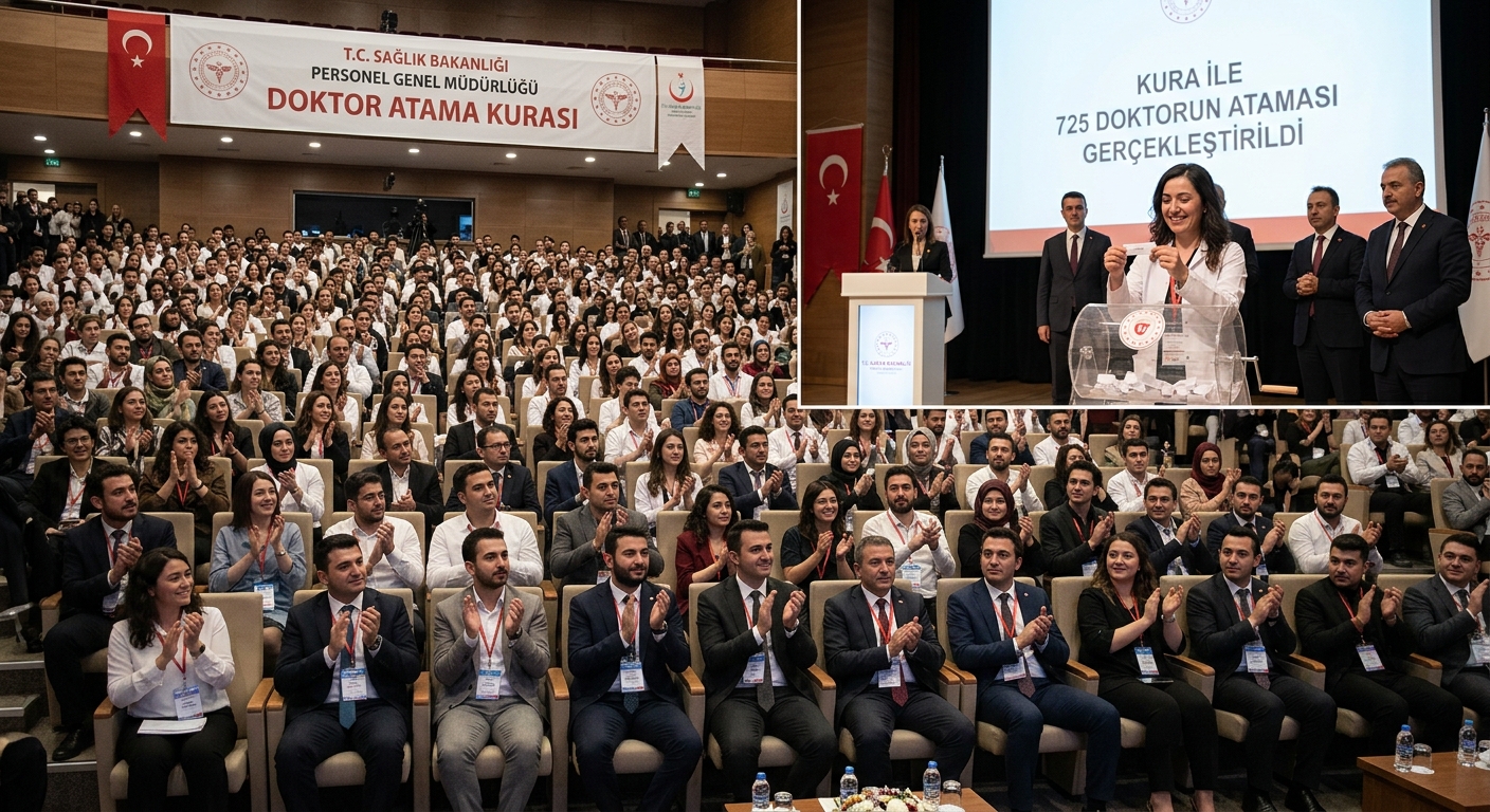 725 Doktor Kura İle Atandı Kura İle 725 Doktorun Ataması Gerçekleştirildi