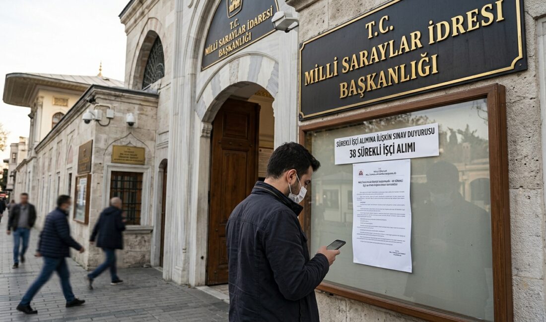 Milli Saraylar İdaresi Başkanlığı, bünyesinde görevlendirilmek üzere 38 sürekli işçi
