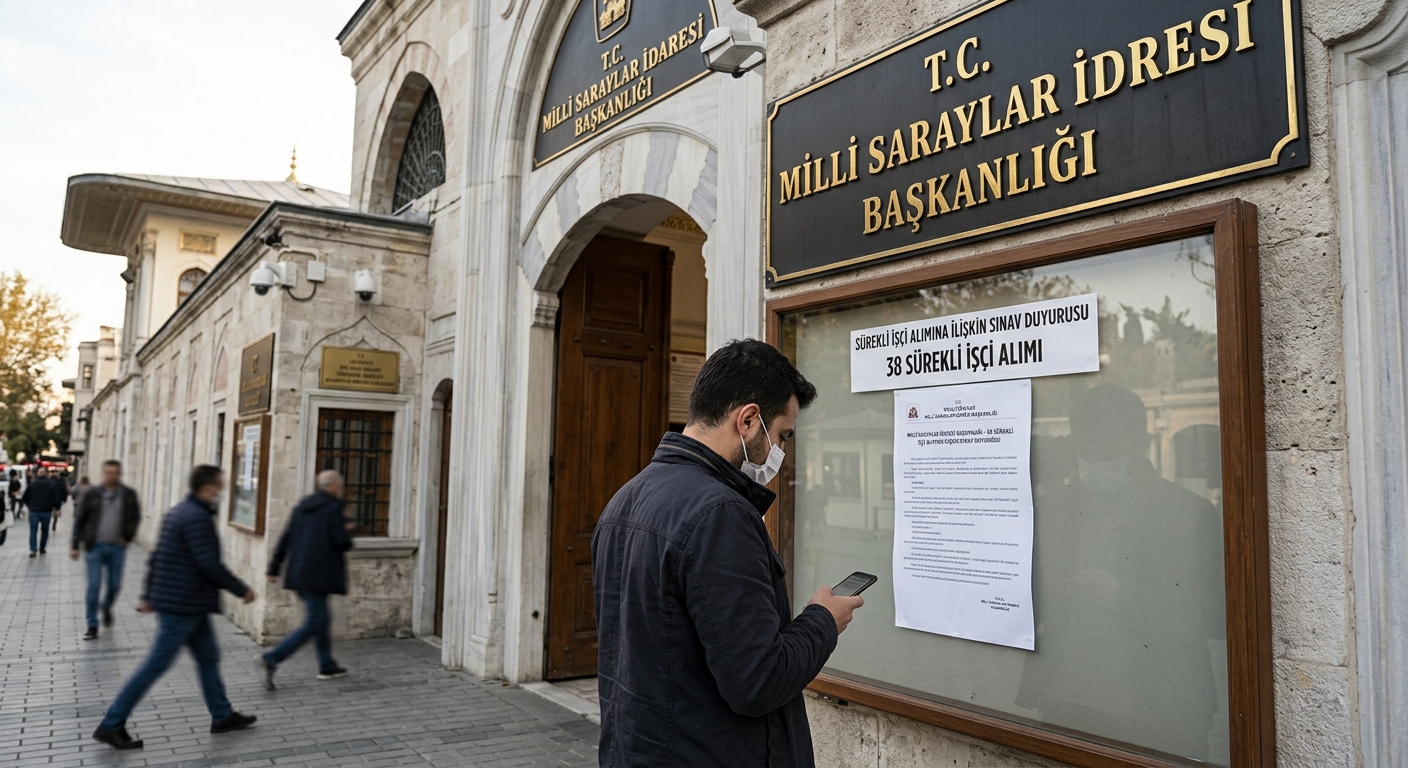 MİLLİ SARAYLAR İDARESİ BAŞKANLIĞI - 38 SÜREKLİ İŞÇİ ALIMINA İLİŞKİN SINAV DUYURUSU