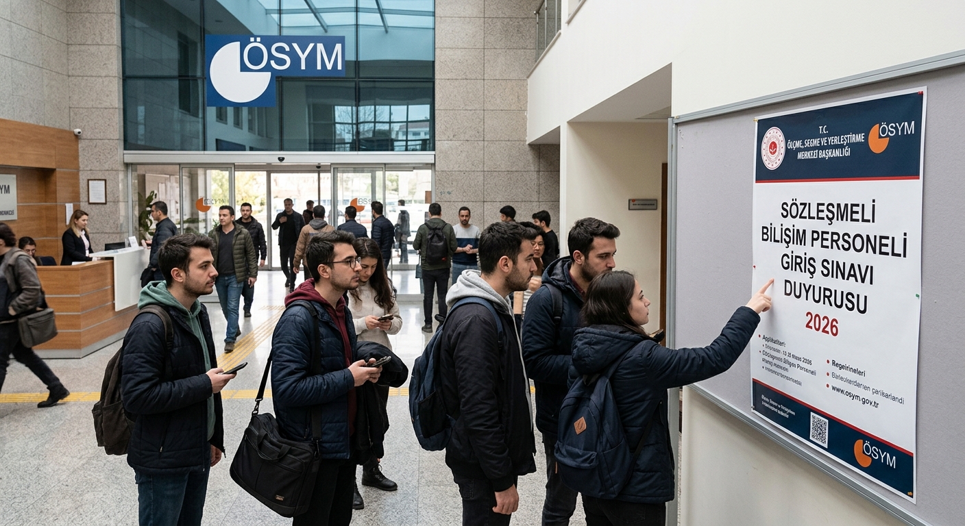 ÖSYM 2026 Sözleşmeli Bilişim Personeli Giriş Sınavı Duyurusu ÖLÇME, SEÇME VE YERLEŞTİRME MERKEZİ BAŞKANLIĞI - SÖZLEŞMELİ BİLİŞİM PERSONELİ GİRİŞ SINAVI DUYURUSU (2026)
