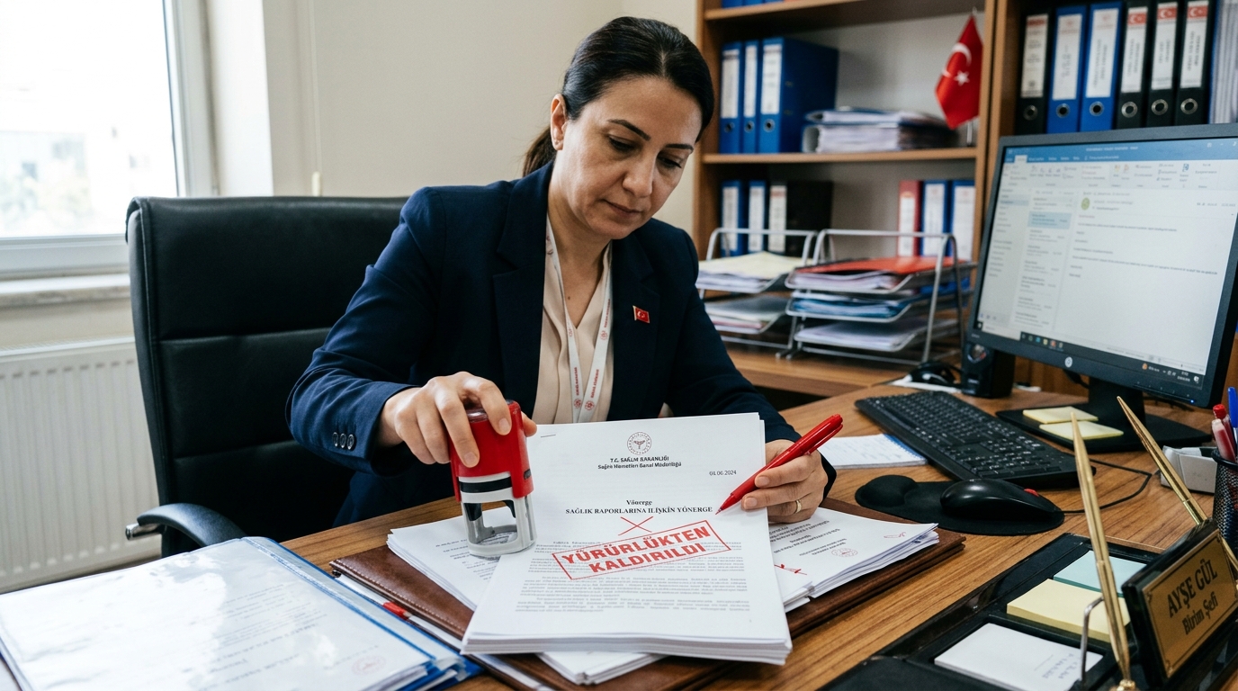 Sağlık Raporları Yönergesi Yürürlükten Kaldırıldı: İşte Detaylar Sağlık Raporlarına İlişkin Yönerge Yürürlükten Kaldırıldı