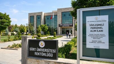 Siirt Üniversitesi Rektörlüğü, Kamu Personeli Seçme Sınavı (KPSS) puan sıralamasına