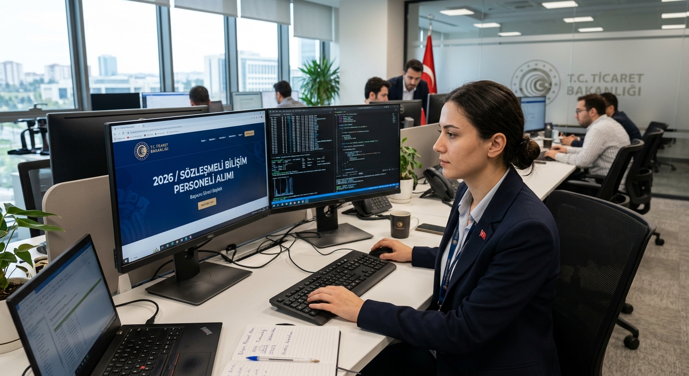 Ticaret Bakanlığı 2026 Sözleşmeli Bilişim Personeli Alımı Başvuruları TİCARET BAKANLIĞI - 2026/SÖZLEŞMELİ BİLİŞİM PERSONELİ ALIMI