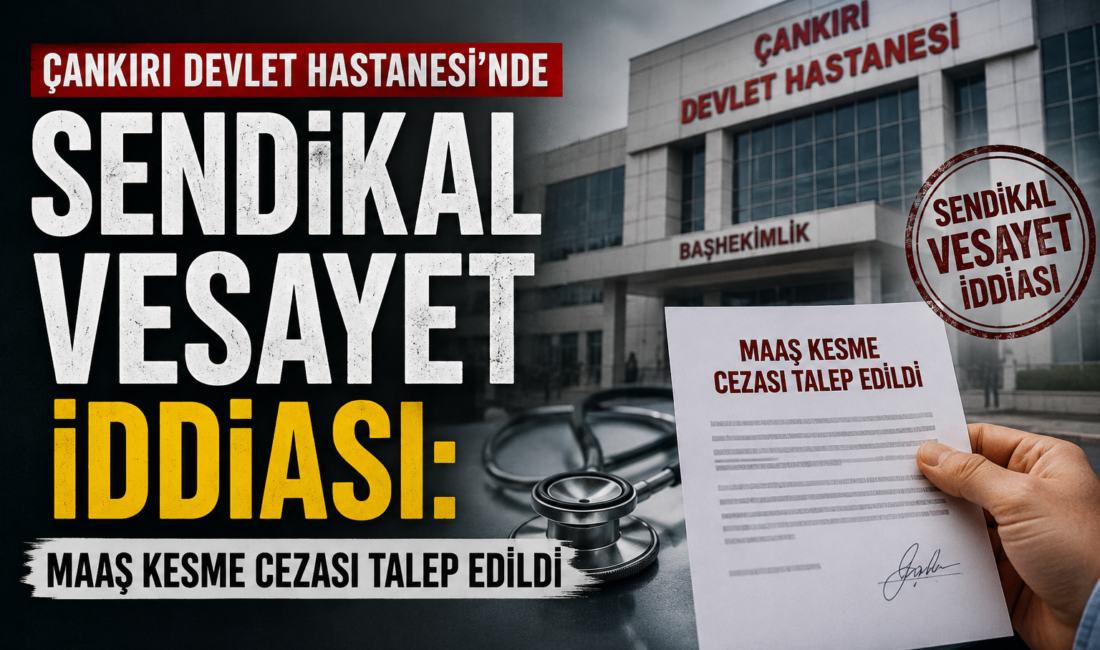 Çankırı Devlet Hastanesinde Sağlık Bakım Hizmetleri Müdürü ve aynı zamanda