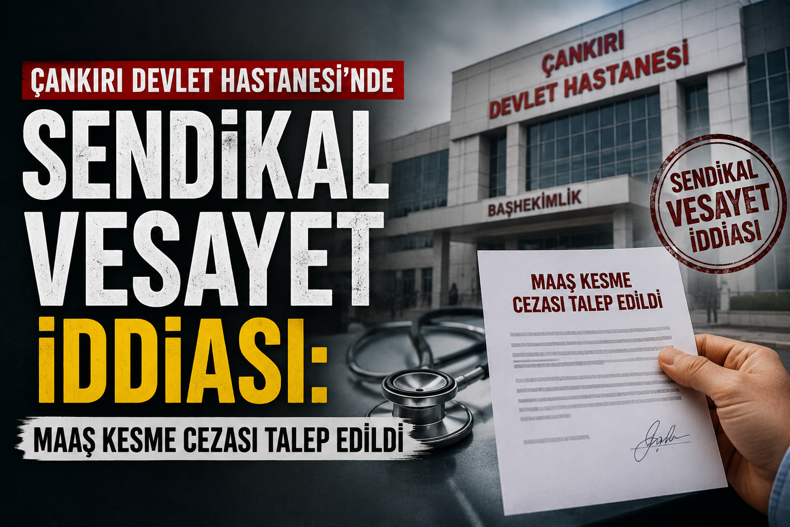 Çankırı Devlet Hastanesi’nde Sendikal Vesayet İddiası Maaş Kesme Cezası Talep Edildi