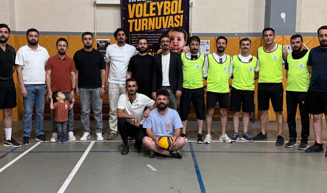Genç Sağlık Sendikası Hakkari İl Başkanlığı öncülüğünde Yüksekova'da düzenlenen voleybol