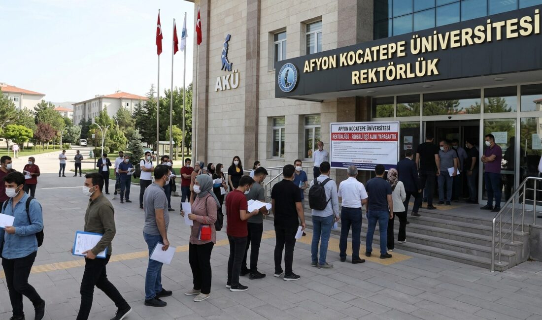 Afyon Kocatepe Üniversitesi (AKÜ) Rektörlüğü, bünyesinde görevlendirilmek üzere sürekli işçi