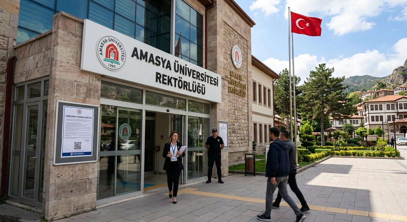 AMASYA ÜNİVERSİTESİ REKTÖRLÜĞÜ - 6 SÖZLEŞMELİ PERSONEL ALIM İLAN
