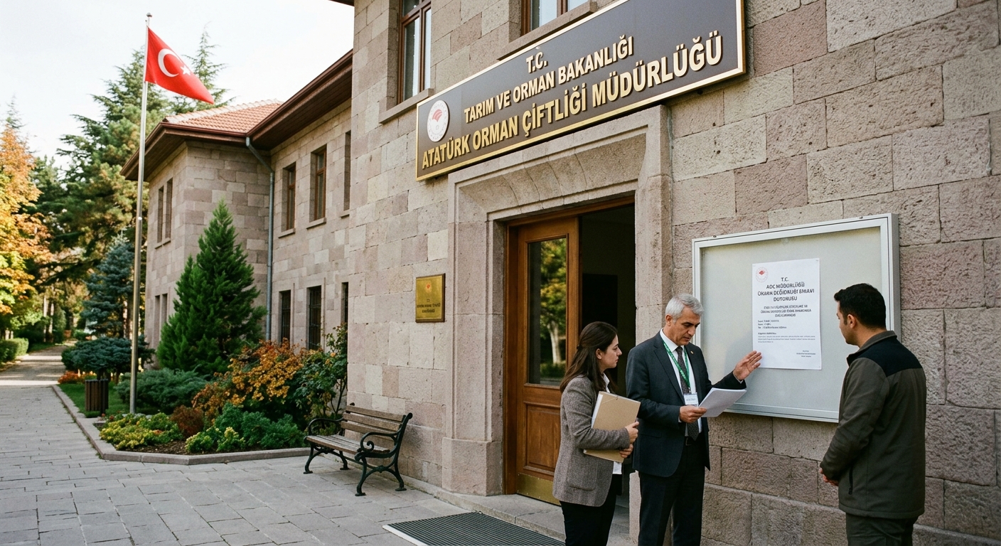 Atatürk Orman Çiftliği (AOÇ) Ünvan Değişikliği Sınavı ATATÜRK ORMAN ÇİFTLİĞİ MÜDÜRLÜĞÜ (AOÇ) - Ünvan Değişikliği Sınavı