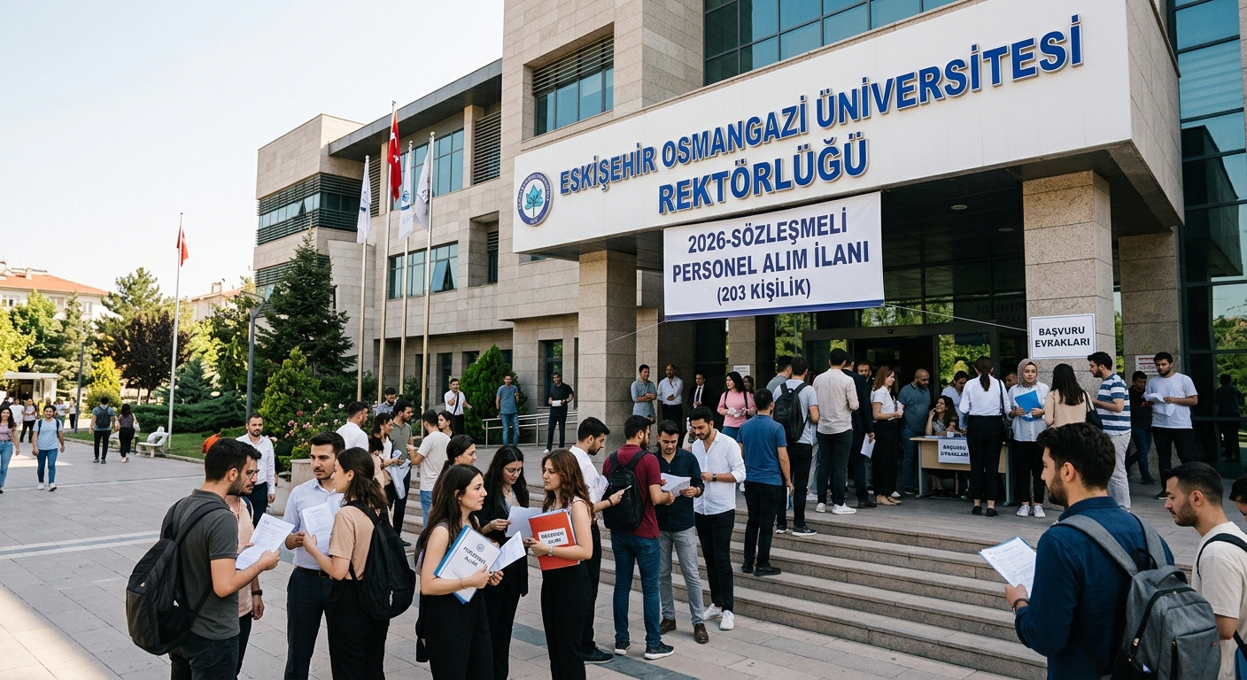 Eskişehir Osmangazi Üniversitesi 2026 Sözleşmeli Personel Alımı İlanı: 203 Kişi Aranıyor ESKİŞEHİR OSMANGAZİ ÜNİVERSİTESİ REKTÖRLÜĞÜ - 2026-SÖZLEŞMELİ PERSONEL ALIM İLANI (203 KİŞİLİK)