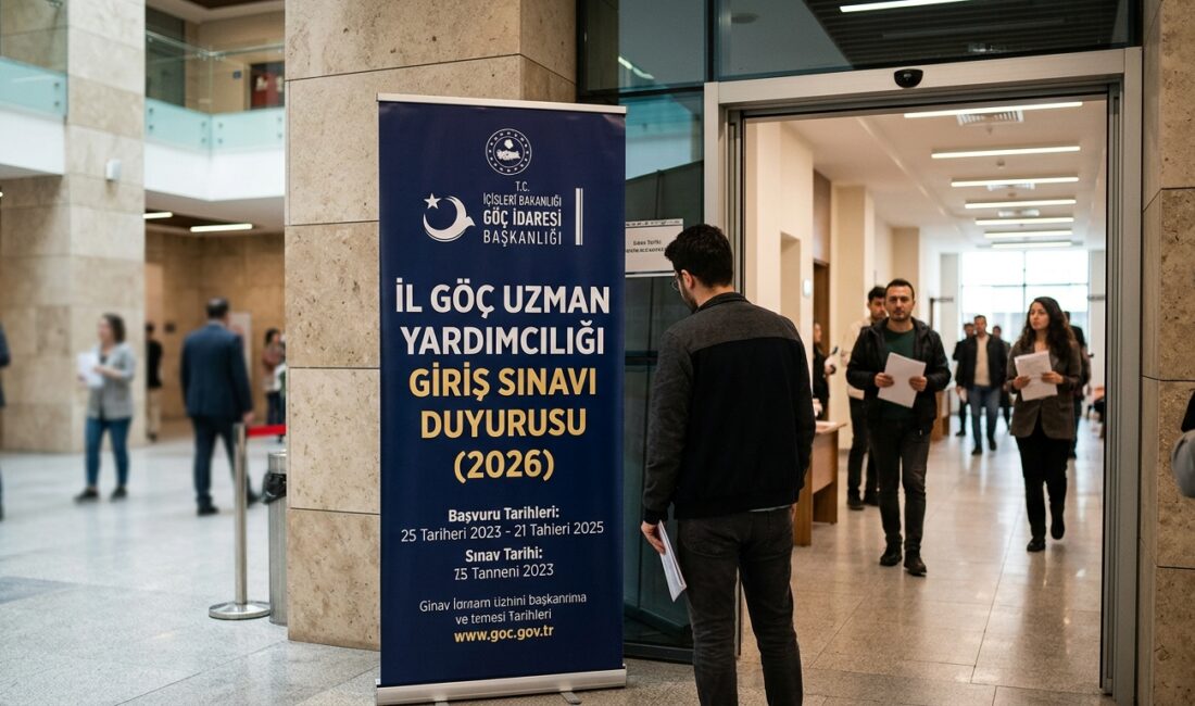 İçişleri Bakanlığı’na bağlı Göç İdaresi Başkanlığı, taşra teşkilatında görevlendirmek üzere