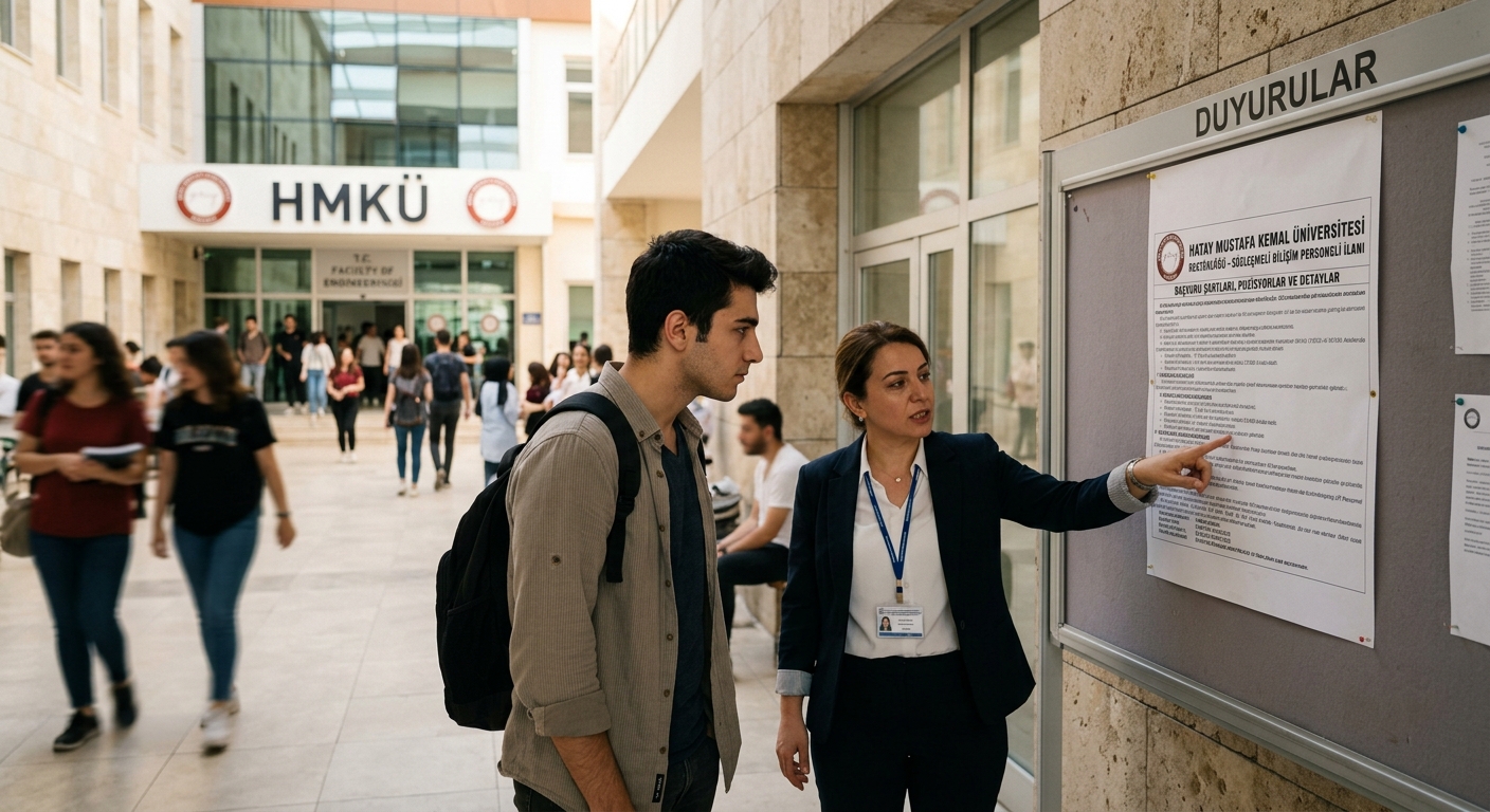Hatay Mustafa Kemal Üniversitesi Sözleşmeli Bilişim Personeli Alımı İlanı HATAY MUSTAFA KEMAL ÜNİVERSİTESİ REKTÖRLÜĞÜ - SÖZLEŞMELİ BİLİŞİM PERSONELİ İLANI