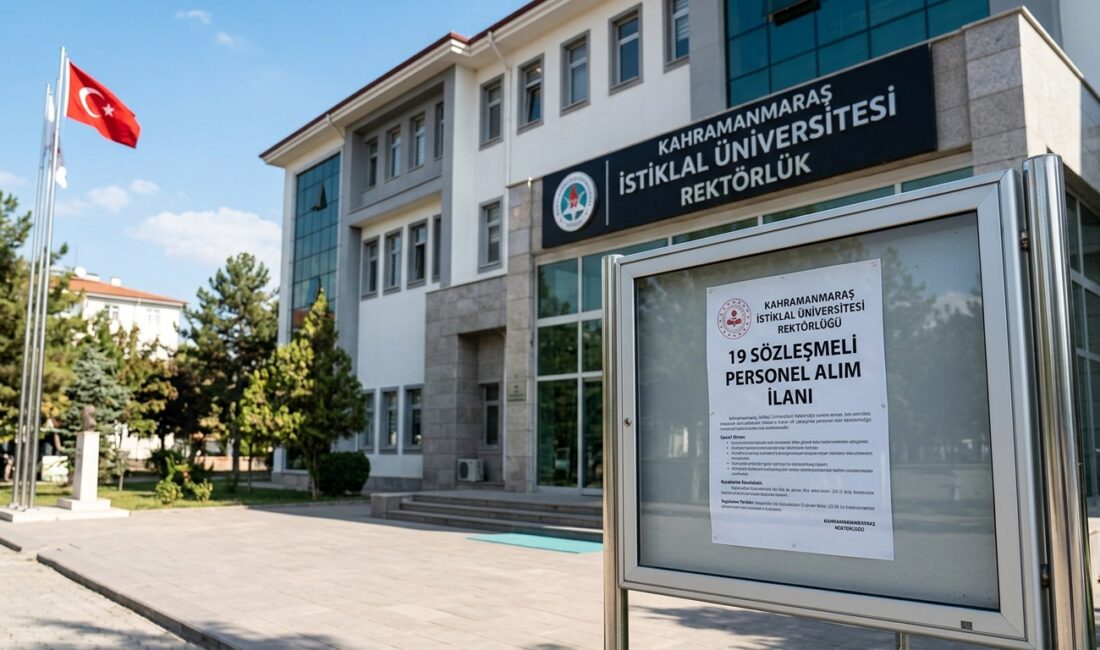 Kahramanmaraş İstiklal Üniversitesi, bünyesinde çeşitli birimlerde görevlendirilmek üzere toplam 19