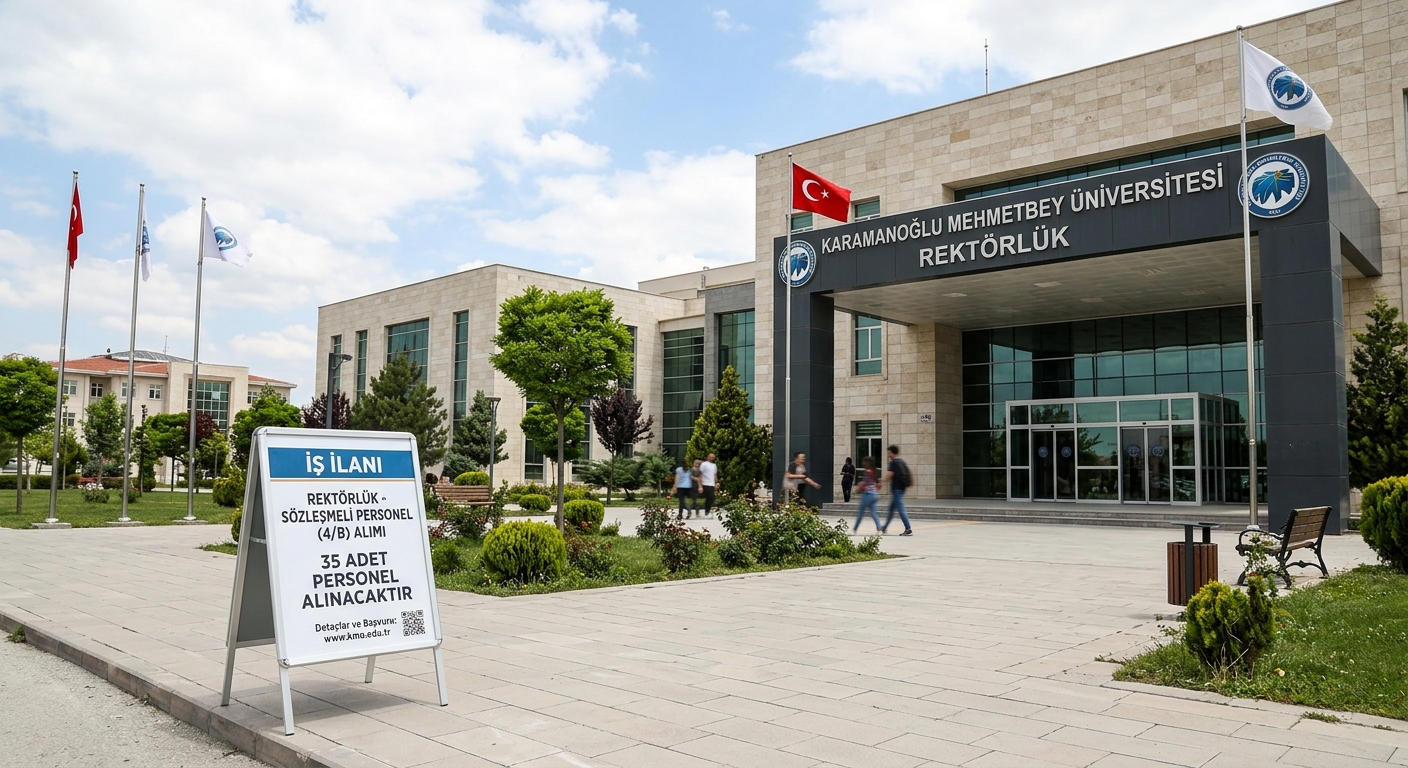 KARAMANOĞLU MEHMETBEY ÜNİVERSİTESİ REKTÖRLÜĞÜ - 35 ADET SÖZLEŞMELİ PERSONEL (4/B) ALIM İLANI