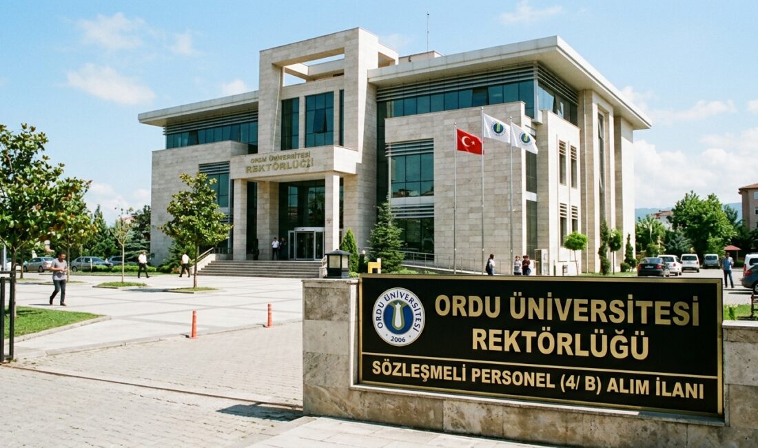 Ordu Üniversitesi Rektörlüğü, bünyesinde görevlendirilmek üzere toplam 15 sözleşmeli personel