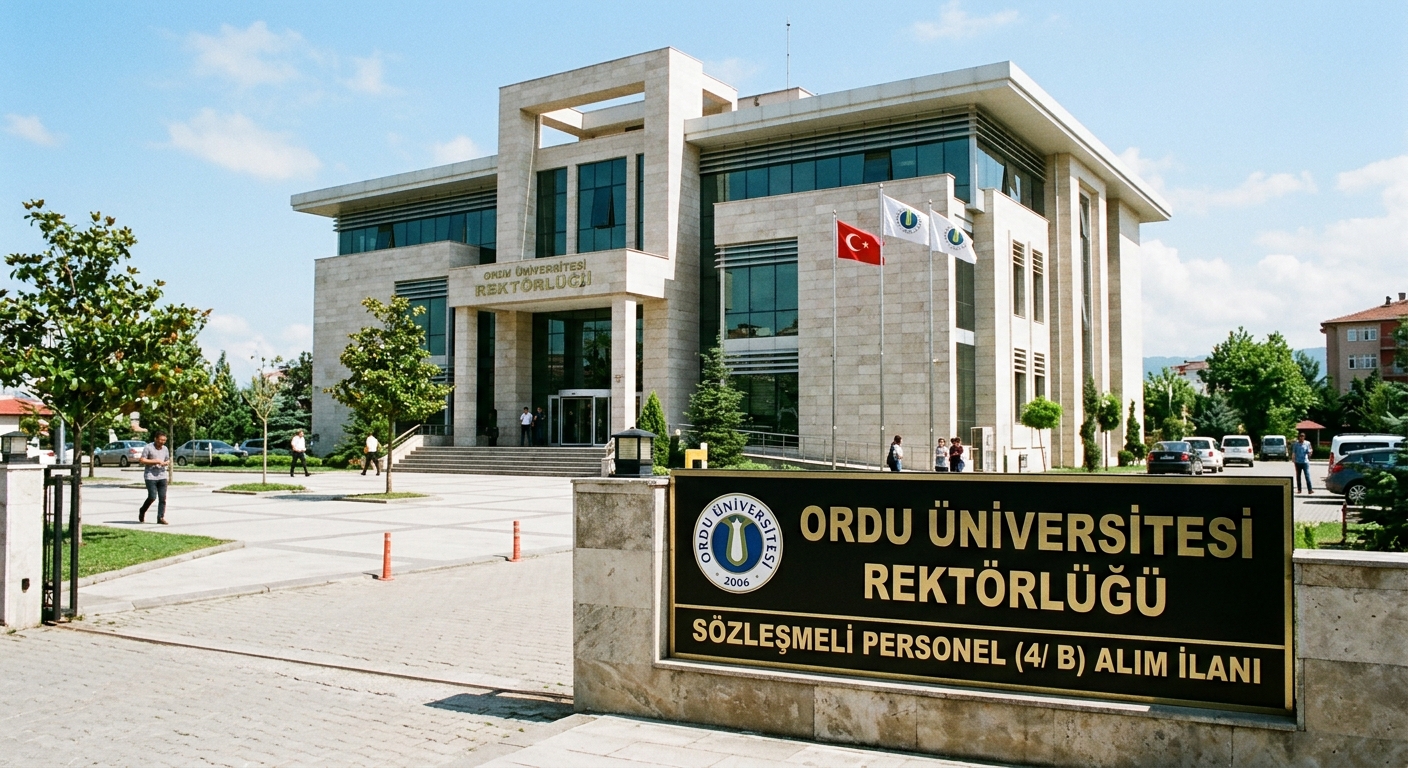 ORDU ÜNİVERSİTESİ REKTÖRLÜĞÜ - SÖZLEŞMELİ PERSONEL (4/B) ALIM İLANI