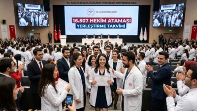 Türkiye’nin dört bir yanındaki sağlık kuruluşlarında görev alacak binlerce hekim