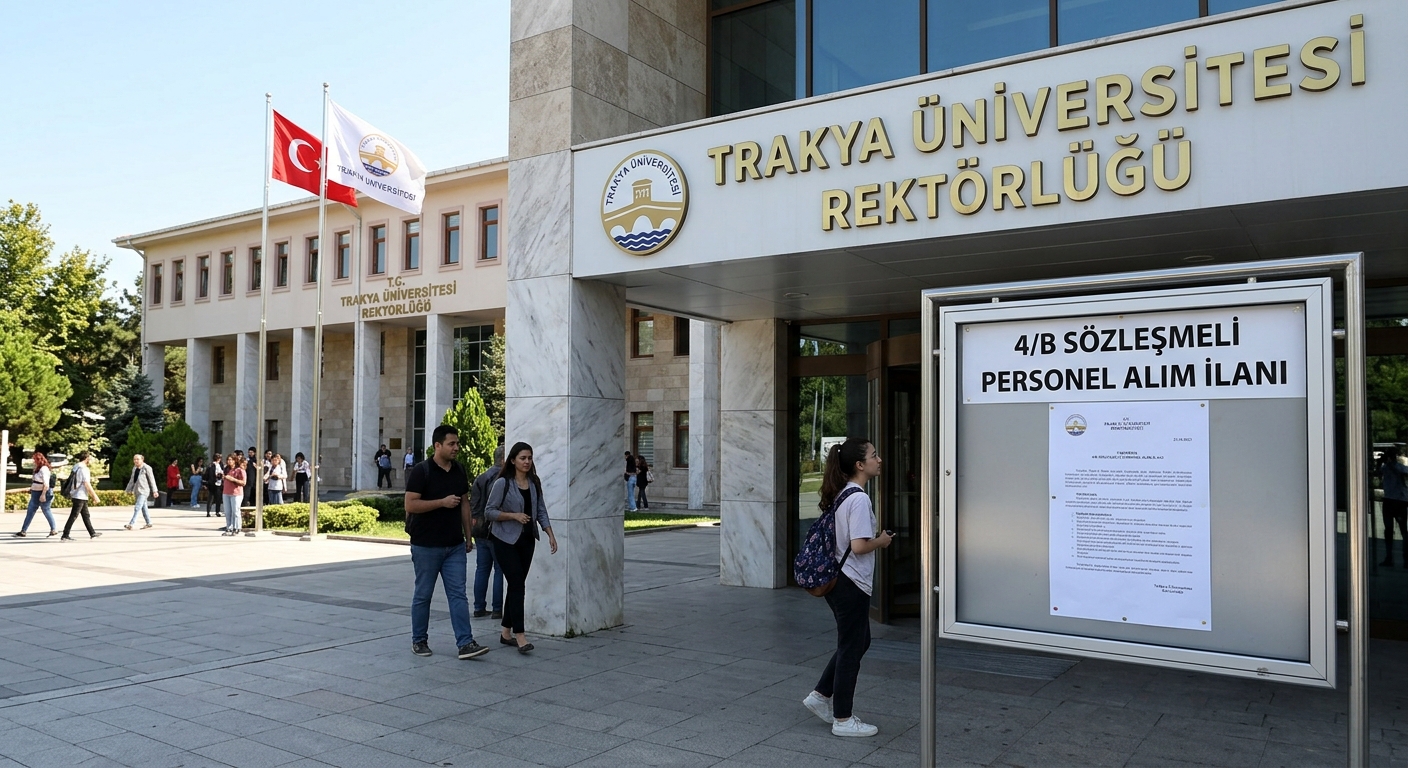Trakya Üniversitesi 4/B Sözleşmeli Personel Alım İlanı TRAKYA ÜNİVERSİTESİ REKTÖRLÜĞÜ - 4/B SÖZLEŞMELİ PERSONEL İLANI