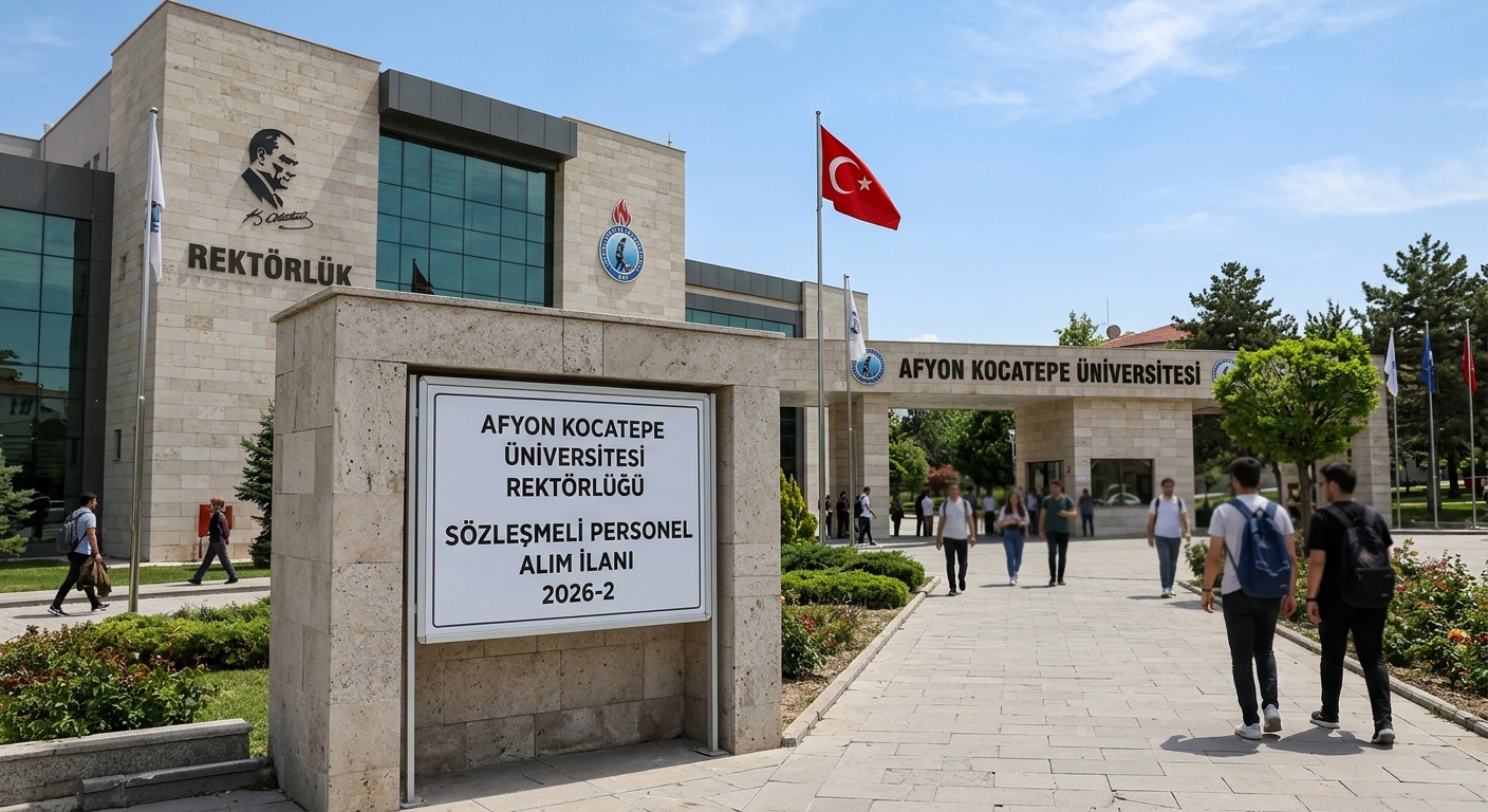 AFYON KOCATEPE ÜNİVERSİTESİ REKTÖRLÜĞÜ - SÖZLEŞMELİ PERSONEL ALIM İLANI 2026-2