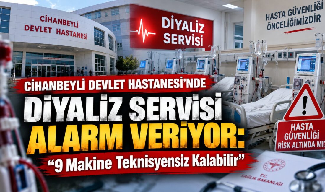 Cihanbeyli Devlet Hastanesi’nde yaşandığı öne sürülen personel yetersizliği ve geçici