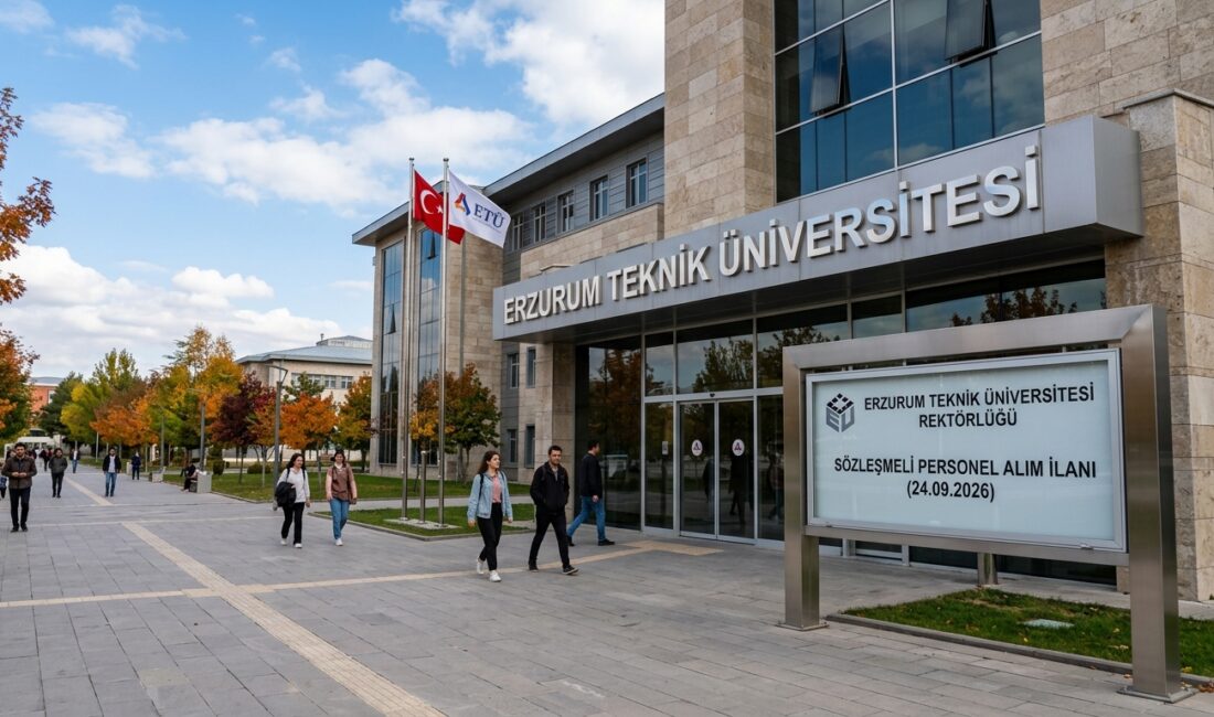 Erzurum Teknik Üniversitesi Rektörlüğü, bünyesinde görevlendirmek üzere toplam 16 adet