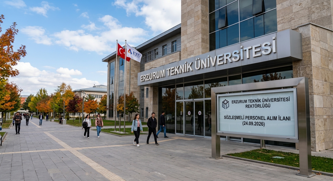 Erzurum Teknik Üniversitesi Sözleşmeli Personel Alım İlanı | Son Başvuru: 24 Eylül 2026 ERZURUM TEKNİK ÜNİVERSİTESİ REKTÖRLÜĞÜ - SÖZLEŞMELİ PERSONEL ALIM İLANI (24.09.2026)