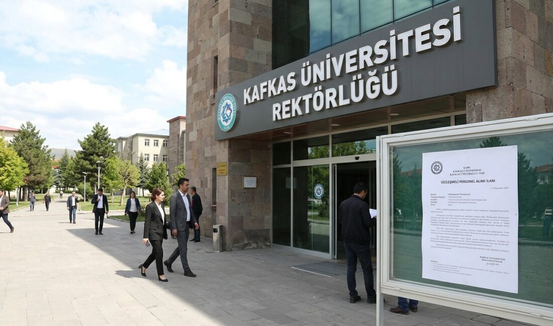 Kafkas Üniversitesi Rektörlüğü, çeşitli birimlerinde görevlendirilmek üzere sözleşmeli personel alımı