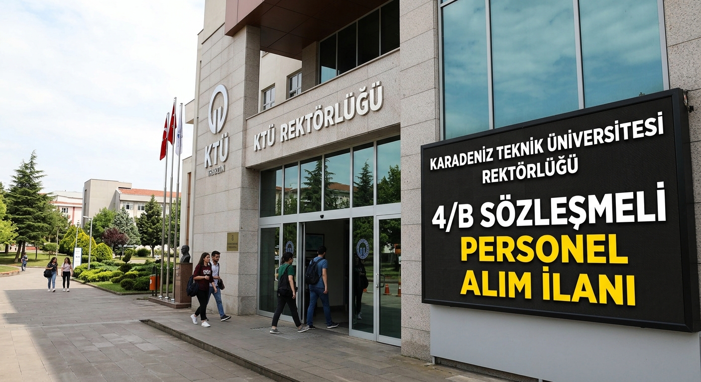 Karadeniz Teknik Üniversitesi (KTÜ) 4/B Sözleşmeli Personel Alım İlanı Yayımlandı KARADENİZ TEKNİK ÜNİVERSİTESİ REKTÖRLÜĞÜ - 4/B SÖZLEŞMELİ PERSONEL ALIM İLANI