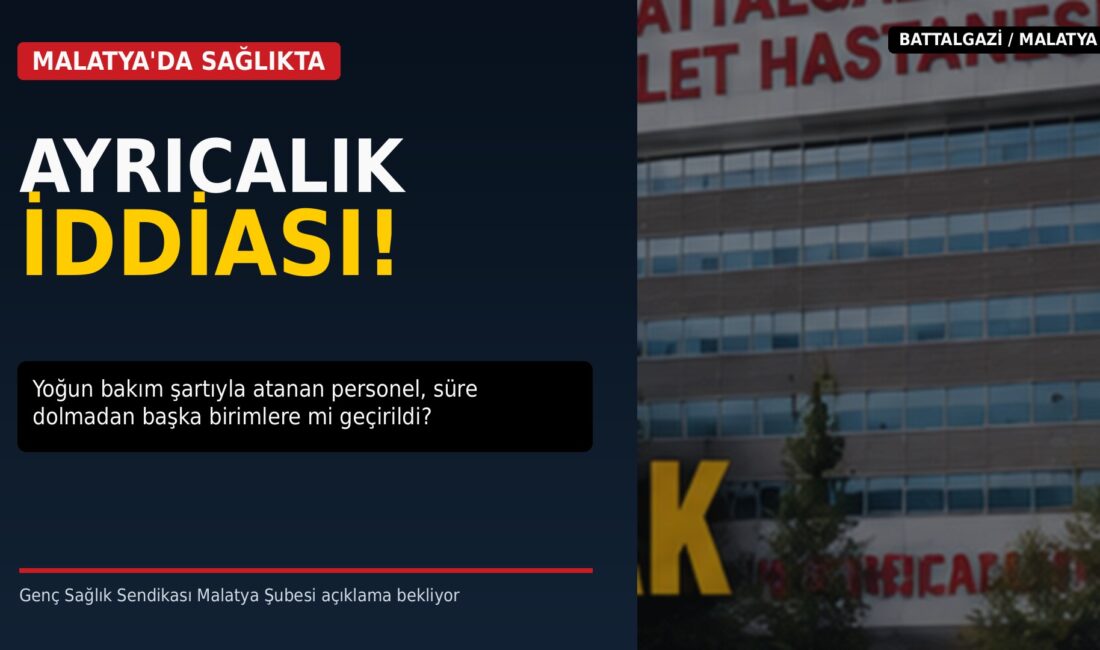 Genç Sağlık Sendikası Malatya Şube Başkanı Levent Metiner, Battalgazi Devlet