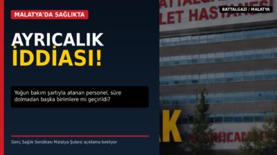 Genç Sağlık Sendikası Malatya Şube Başkanı Levent Metiner, Battalgazi Devlet