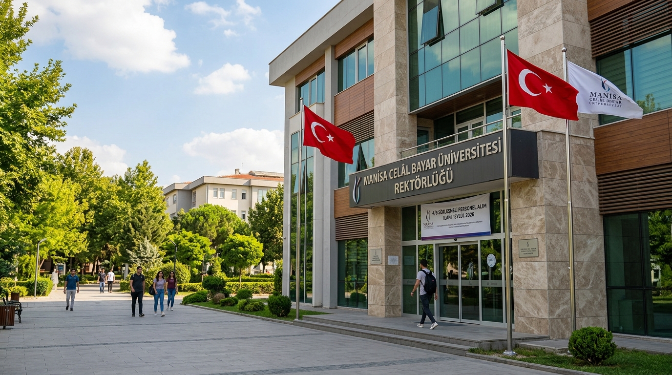 Manisa Celâl Bayar Üniversitesi (MCBÜ) 4/B Sözleşmeli Personel Alımı İlanı (Eylül 2026) MANİSA CELÂL BAYAR ÜNİVERSİTESİ REKTÖRLÜĞÜ - 4/B SÖZLEŞMELİ PERSONEL ALIM İLANI EYLÜL 2026