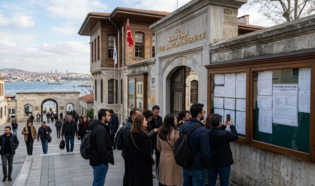 Mimar Sinan Güzel Sanatlar Üniversitesi (MSGSÜ), bünyesinde görevlendirmek üzere toplam