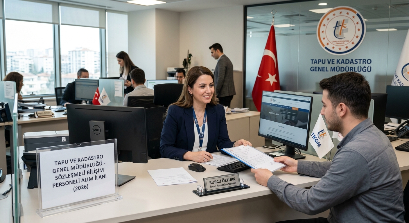 Tapu ve Kadastro Genel Müdürlüğü 2026 Sözleşmeli Bilişim Personeli Alım İlanı TAPU VE KADASTRO GENEL MÜDÜRLÜĞÜ - SÖZLEŞMELİ BİLİŞİM PERSONELİ ALIM İLANI (2026)