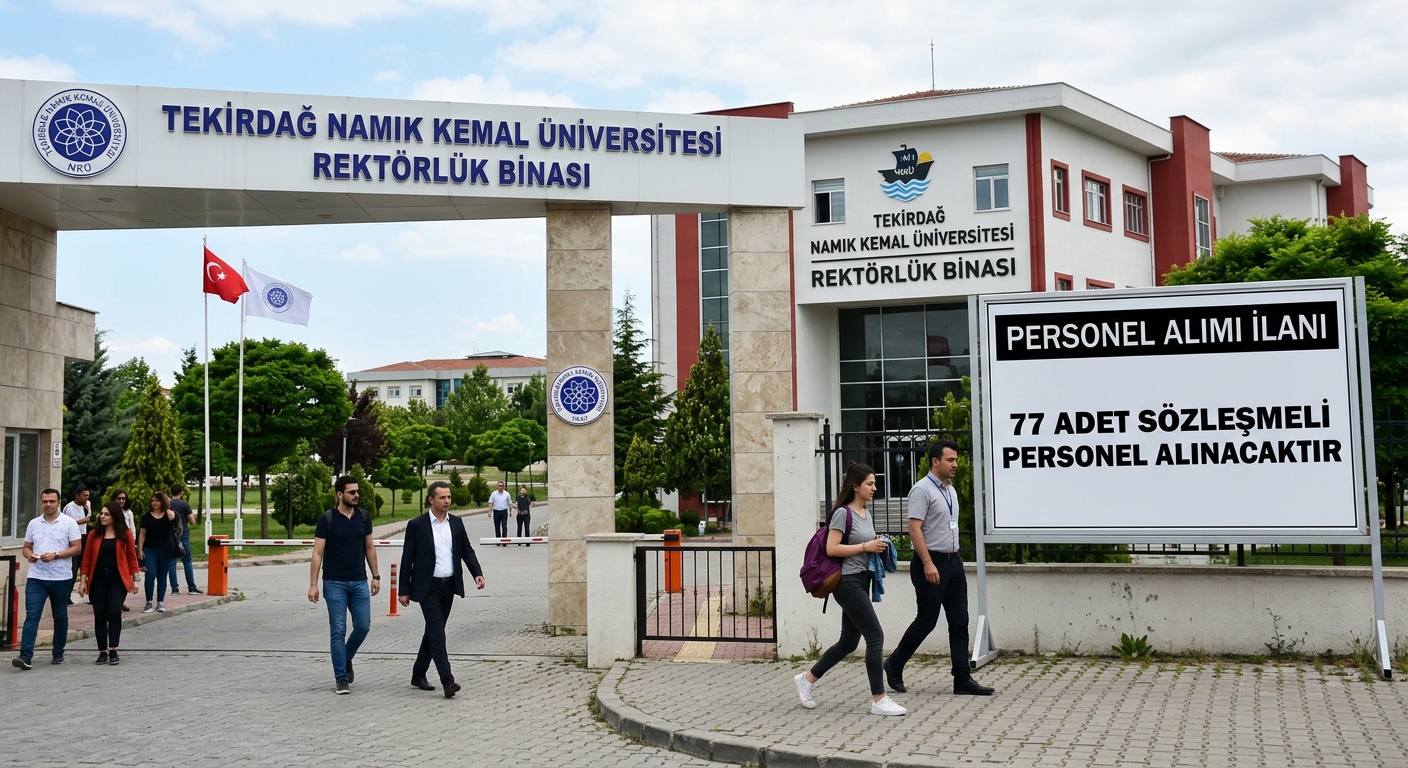 Tekirdağ Namık Kemal Üniversitesi 77 Sözleşmeli Personel Alımı İlanı TEKİRDAĞ NAMIK KEMAL ÜNİVERSİTESİ - 77 ADET SÖZLEŞMELİ PERSONEL ALIMI