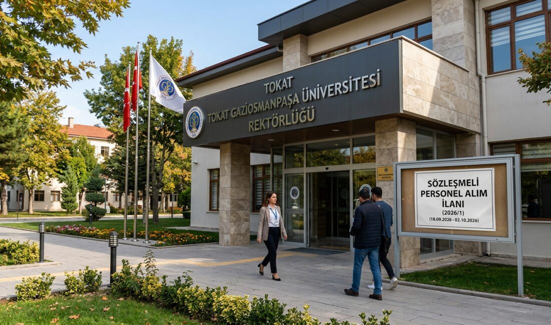 Tokat Gaziosmanpaşa Üniversitesi Rektörlüğü, hastane ve diğer birimlerinde görevlendirilmek üzere