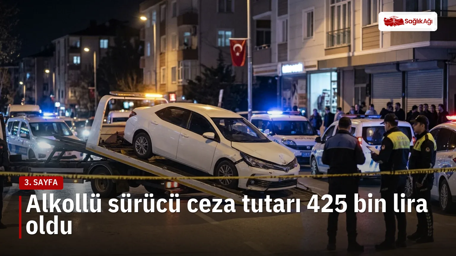 Yavuz Sultan Selim Bulvarı'nda alkollü sürücü ceza uygulamasıyla O.E'ye 425