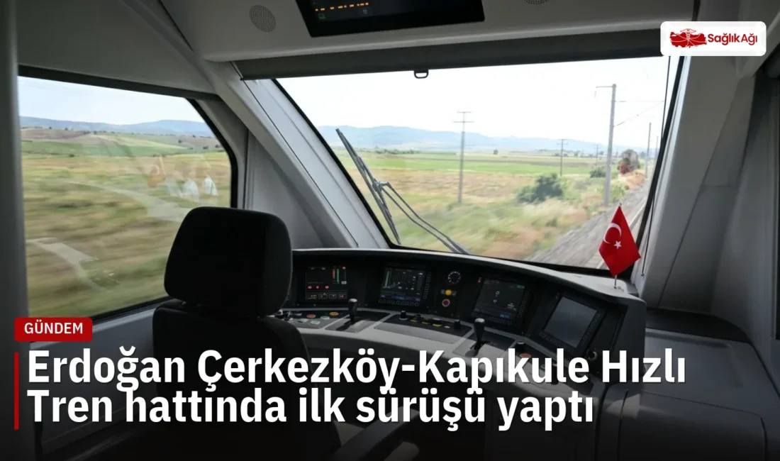 Cumhurbaşkanı Erdoğan, Çerkezköy-Kapıkule Hızlı Tren hattının Babaeski-Lüleburgaz etabında ilk test