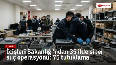 İçişleri Bakanlığı'nın açıklamasına göre 35 ilde düzenlenen siber suç operasyonu