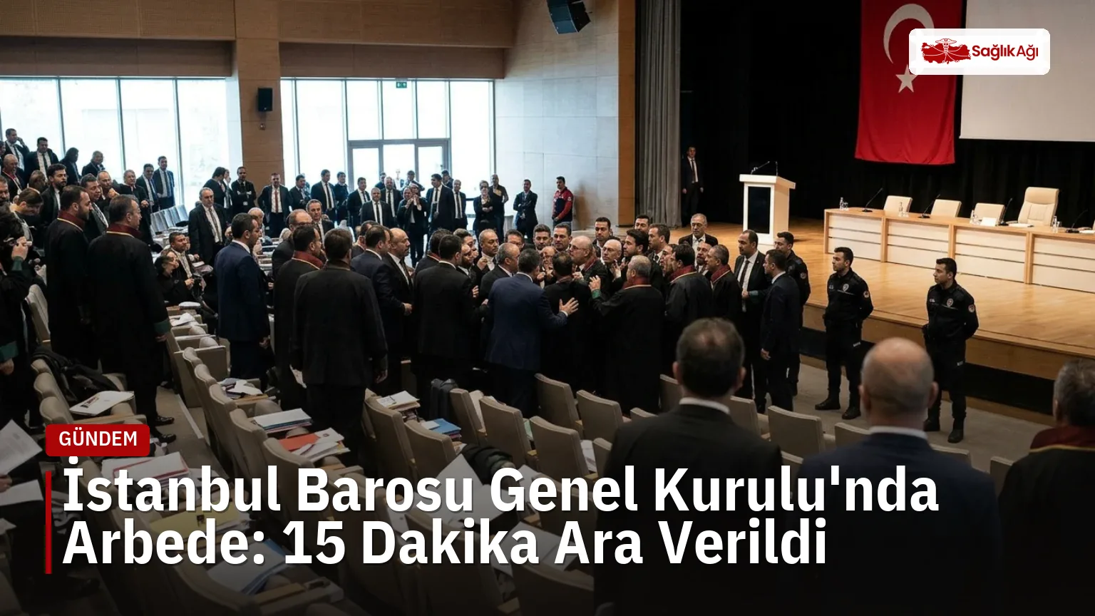 İstanbul Barosu genel kurulu sırasında çıkan kavganın ardından divan heyeti
