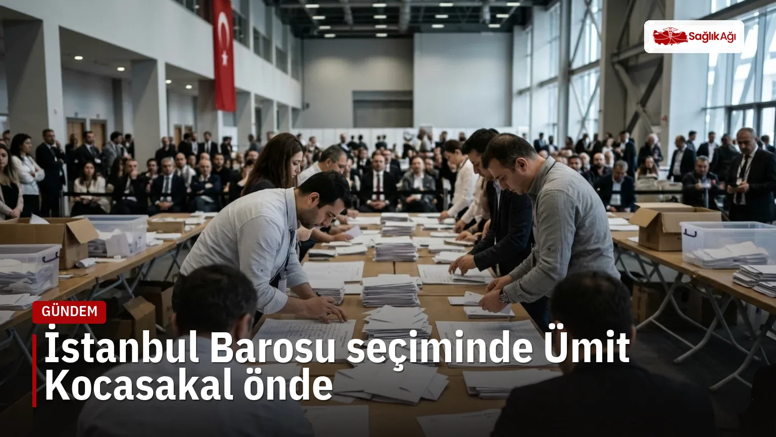 İstanbul Barosu seçiminde Ümit Kocasakal önde İstanbul Barosu seçimi kapsamında Haliç Kongre Merkezi'nde devam eden oy sayım çalışmaları.