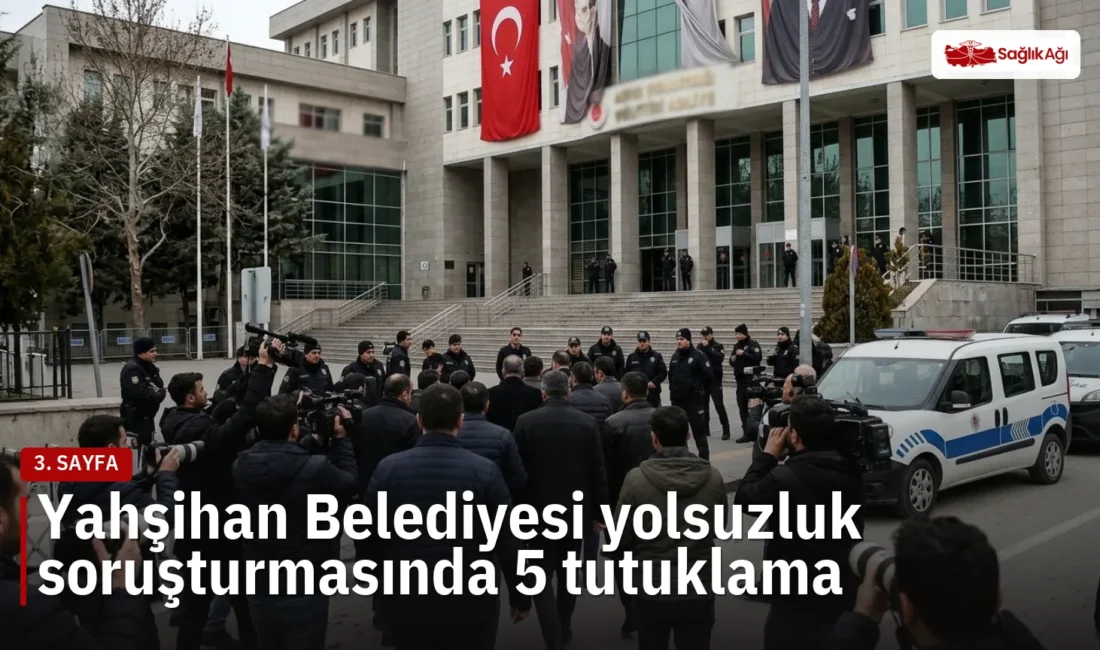 Kırıkkale'de Yahşihan Belediyesi yolsuzluk soruşturması kapsamında gözaltına alınan şüphelilerden 5'i