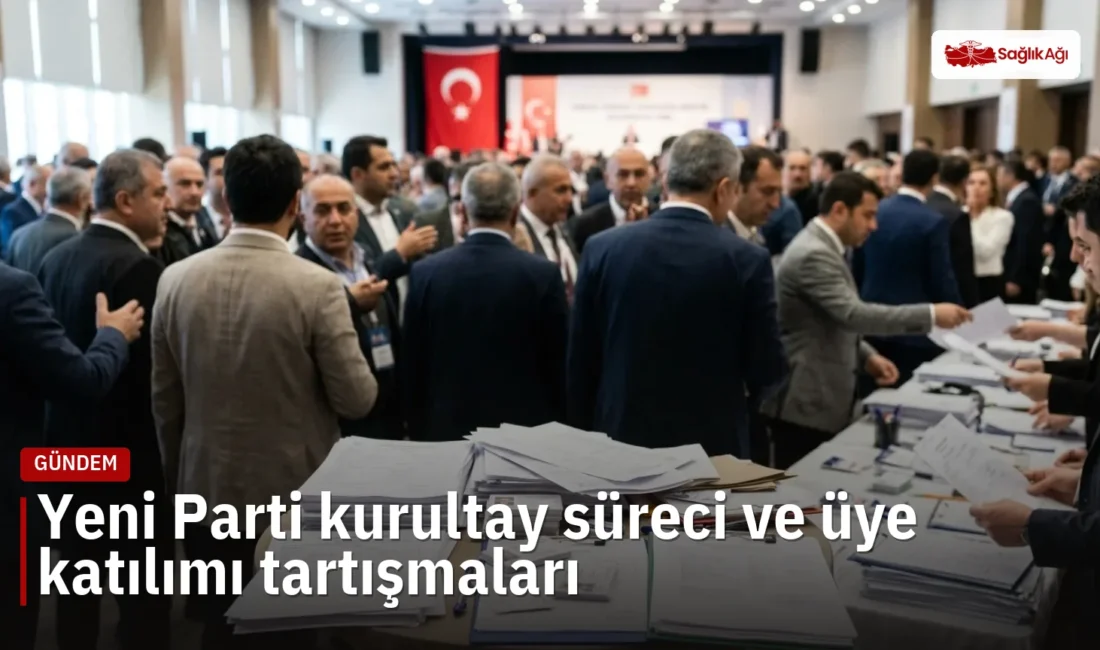Yeni Parti'de kurultay süreci ve üye katılımı tartışmaları gerginlik yarattı.